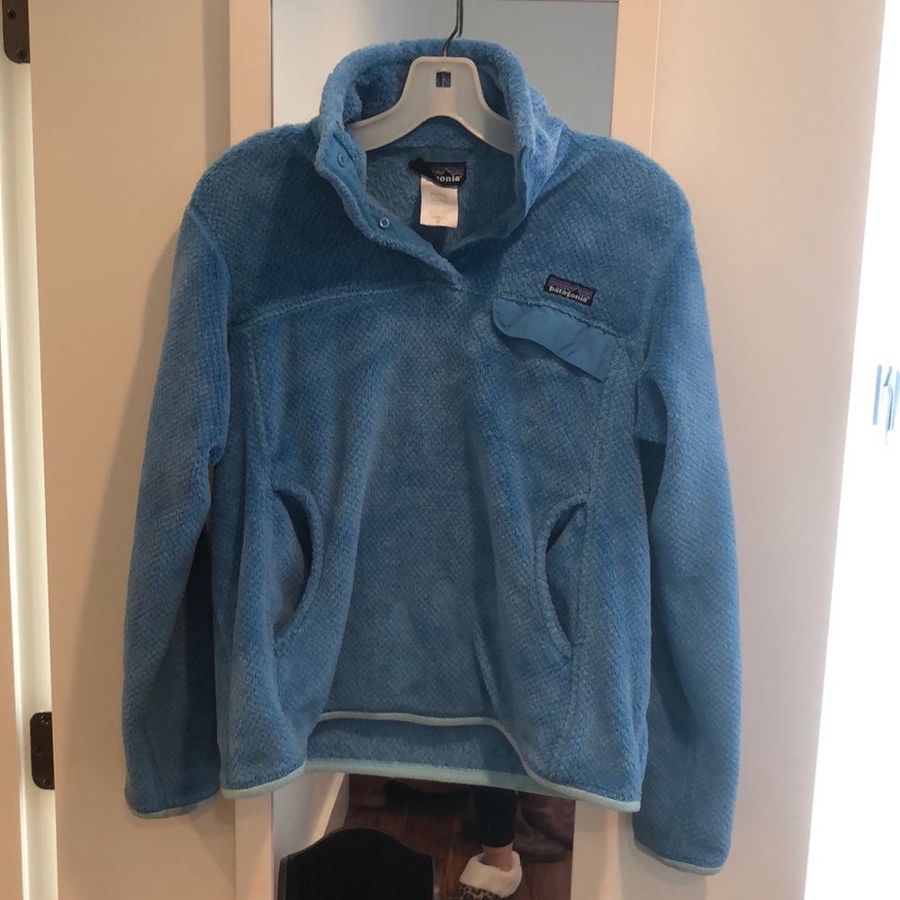Patagonia Fleece M Blue Snap-T® Fleece Pullover